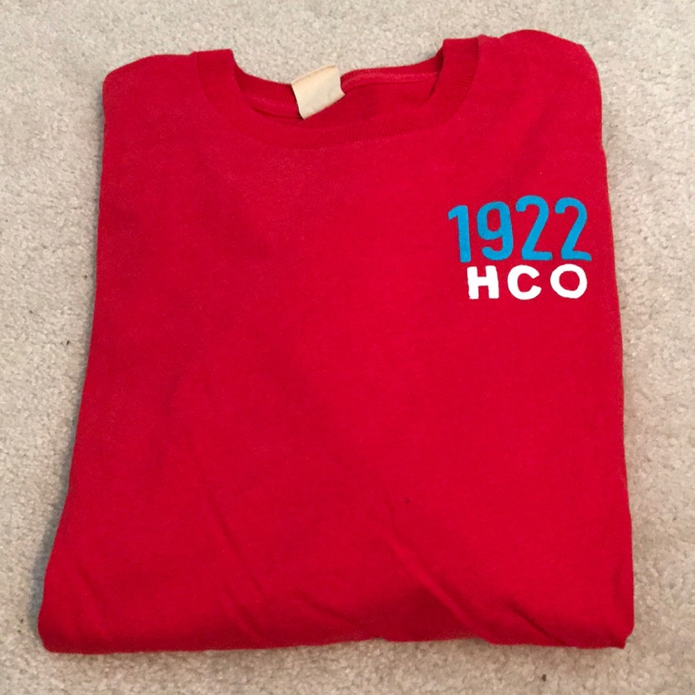 Long sleeve red hollister shirt